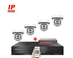 4K IP 4 kamerov set  s externm PoE XM-412D-Ext. 8MPx, CZ menu - 11190 K
