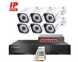 IP 6 kamerov set  s externm PoE XM-601D-Ext. 8MPx, CZ menu - 15290 K