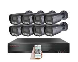 IP 8 kamerov set s externm PoE XM-810B-Ext. 4MPx, CZ menu - 15590 K