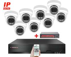 4K IP 8 kamerov set  s externm PoE XM-809D-Ext. 8MPx, CZ menu - 19290 K