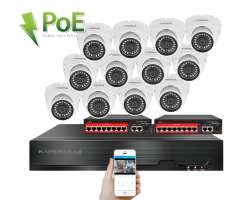 IP 12 kamerov� set s extern�m PoE XM-1202B-Ext. 4MPx, CZ menu - 20490 K�