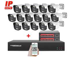 IP 12 kamerov set s externm PoE XM-1214D-Ext. 8MPx, mikrofon, CZ menu - 29190 K