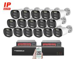 IP 16 kamerov set s externm PoE XM-1613B-Ext. 4MPx, CZ menu - 28690 K