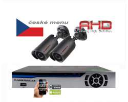 2 Kamerov AHD set HE2-56E 5Mpx 1920p, H.265, CZ menu - 4290 K