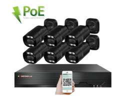 PoE IP 6 kamerov set XM-613C black 5MPx, CZ menu - 13890 K