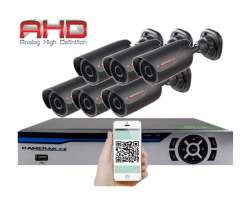6 kamerov AHD set HE6-56A 2Mpx 1080p, H.265, CZ menu - 7490 K