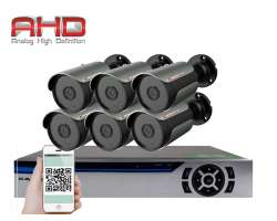 6 kamerov AHD set HE6-69A 2Mpx 1080p, H.265, CZ menu - 6990 K