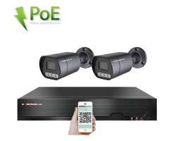 4K PoE IP 2 kamerov set XM-210D 8MPx, mikrofon, CZ menu - 6490 K