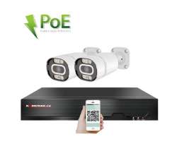 PoE IP 2 kamerový set XM-203A 3MPx, microfon, CZ menu - 5390 Kč