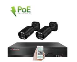 PoE IP 2 kamerový set XM-203A-Black 3MPx, microfon, CZ menu - 5498 Kč