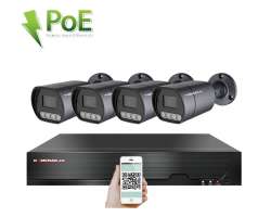 4K PoE IP 4 kamerov set XM-410D 8MPx, mikrofon, CZ menu - 10590 K