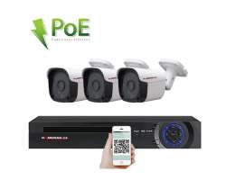 PoE IP 3 kamerov set  XM-301C 5MPx, CZ menu - 8090 K