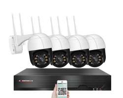 PoE IP 4 kamerov set XM-PTZ-239 2Mpx, CZ menu - 9090 K