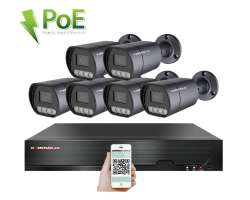 4K PoE IP 6 kamerov set XM-610D 8MPx, mikrofon, CZ menu - 15590 K