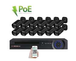 PoE IP 12 kamerov set XM-1213A-Black, 3Mpx, CZ menu - 24690 K