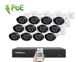 PoE IP 12 kamerov set  XM-1206A 3MPx, CZ menu - 24690 K