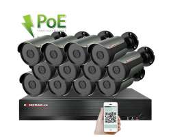 PoE IP 12 kamerov set  XM-1209C 5MPx, CZ menu - 28990 K