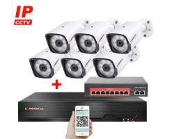 IP 6 kamerov set  s externm PoE XM-601A-Ext. 3MPx, CZ menu - 9990 K
