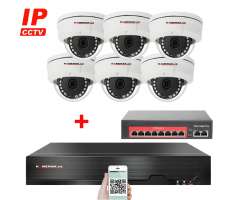 IP 6 kamerov set  s externm PoE XM-05B-Ext. 4MPx, CZ menu - 12790 K