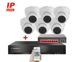 IP 6 kamerov set s externm PoE XM-602B-Ext. 4MPx, CZ menu - 11990 K