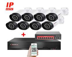 IP 8 kamerov set s externm PoE XM-806A-Ext. 2MPx, CZ menu - 12990 K