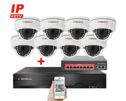 IP 8 kamerov set s externm PoE XM-805B-Ext. 4MPx, mikrofon, CZ menu - 14990 K