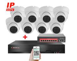IP 8 kamerov set s externm PoE XM-802B-Ext. 4MPx, CZ menu - 14890 K