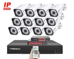IP 12 kamerov set s externm PoE XM-1201B-Ext. 4MPx, CZ menu - 23490 K