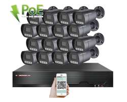 4K PoE IP 16 kamerov set XM-1610D 8MPx, mikrofon, CZ menu - 41690 K