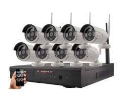 Bezdrátový 8 kamerový set WiFi IP PRO-6108-1080p, 2MP, CZ menu - 9990 Kč