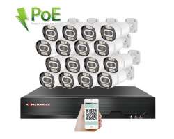PoE IP 16 kamerov set XM-1603B 4MPx, mikrofon, CZ menu - 30890 K
