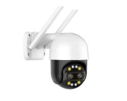 P2P smart PTZ oton IP kamera OEM XM-402 8MPx (2x4MPx) 8xzoom black, 2 objektivy - 1860 K