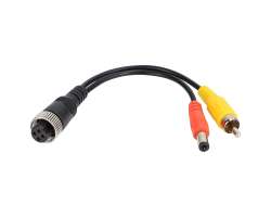 Adaptr kabelu parkovac kamery 4PIN samice - RCA - 148 K