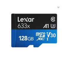 Micro SDXC Card 128GB V30 A1 100MB/s LEXAR - 798 Kč