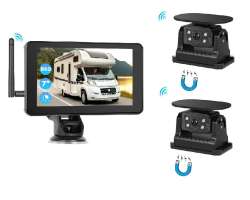 Wifi parkovac set TRUCK A3999, dotykov LCD 7" splitscreen, 2x solrn kamera s magnetem - 6990 K
