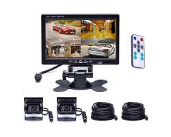 Parkovac systm TRUCK L0210, 2x18IR LED CCTV kamera s 7" LCD split displejem - 3298 K