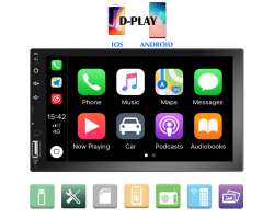 2DIN Autordio 7" Touch Screen, Q3161, Carplay, Android Auto, MP5, FM USB BT  - 1728 K
