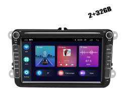 Autordio 8" LCD A3054, 2+32G, Android 13 - podpora AHD kamera FM/RDS/GPS pro VW koda - 4168 K