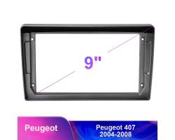 Peugeot 407 (2004-2008) 9"- Redukn rmeek A7688 pro autordio 9"  (stbrnoed) - 1880 K