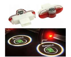 LED logo koda octavia 2 , 2ks svtel do dve   - 388 K