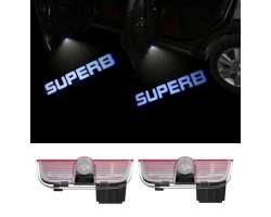 LED logo KODA SUPERB 2,3 , 2ks svtel do dve SUPERB - 388 K