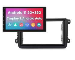 2DIN Autordio 7" A3017 2GB+32GB Android 11 s rmekem VW-003, koda, VW, Seat a Audi - 3998 K