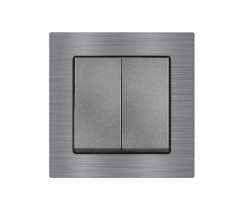 UNIC Dvojvypna lustrov sriov .5 v rmeku 82mm, slitina hlinku ed - 148 K