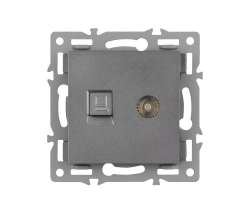 UNIC Modul MDNRJ45+TV Zsuvka RJ45+TV plast ed do rmeku - 128 K