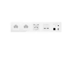 SRAN Elektrick ptizsuvka WiFi socket, 230V+2*USB 5V/2,1A a USB v rmeku 420mm, plast bl - 880 K