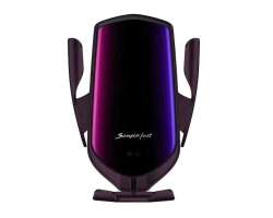 samootvrac bezdrtov QI nabjeka / drk do auta s automatickm uchopenm telefonu R1 black - 268 K