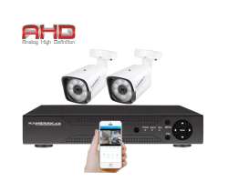 2 kamerov AHD set HE2-60E 5Mpx 1920p, H.265, CZ menu - 4090 K