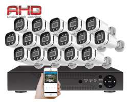 16 kamerov AHD set HE16-59A 2Mpx 1080p, H.265, CZ menu - 14190 K