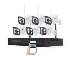 VOLNA Bezdrátový 6 kamerový set WiFi TUYA 3MPx, CZ menu - 8390 Kč