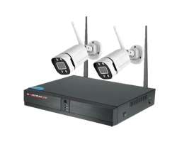 Bezdrtov 2 kamerov set WiFi XMeye WXM2-024A 2MPx, bl LED psvit pro barevn obraz v noci CZ menu - 2980 K